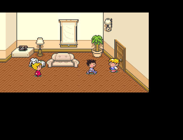 Pokey lets himself into Ness's house after knocking a lot.