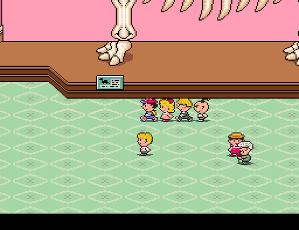 Ness and his friends visit the Fourside Museum after answering a call from Mr. Spoon in Summers.