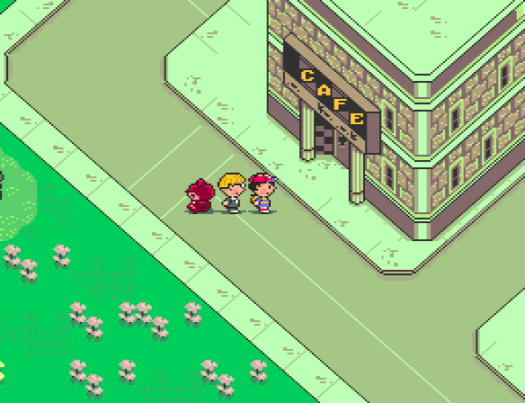 Ness and Jeff approach Jackie's Café to try to find Mr. Monotoli.