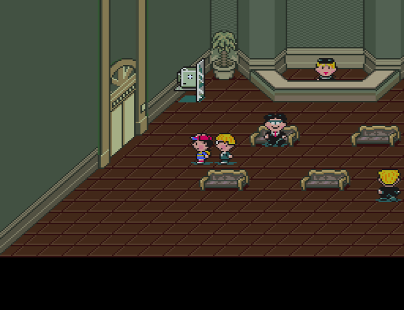 Ness and Jeff enter the Monotoli building in the hope of rescuing Paula.