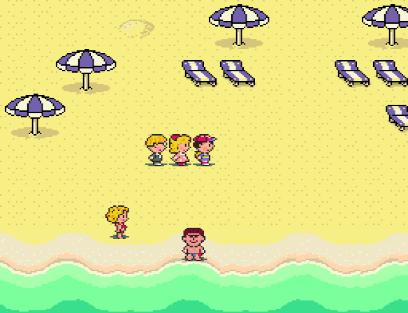 Ness, Paula, and Jeff hit the beach in the resort city of Summers.