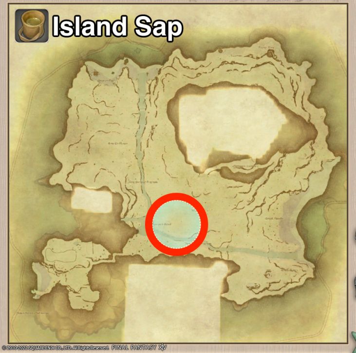 Main location of Island Sap on Island Sanctuary