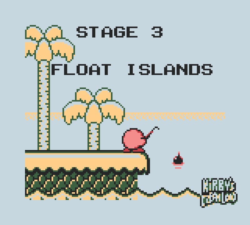 How to get through the third stage of the Extra Game of Kirby's Dream Land.