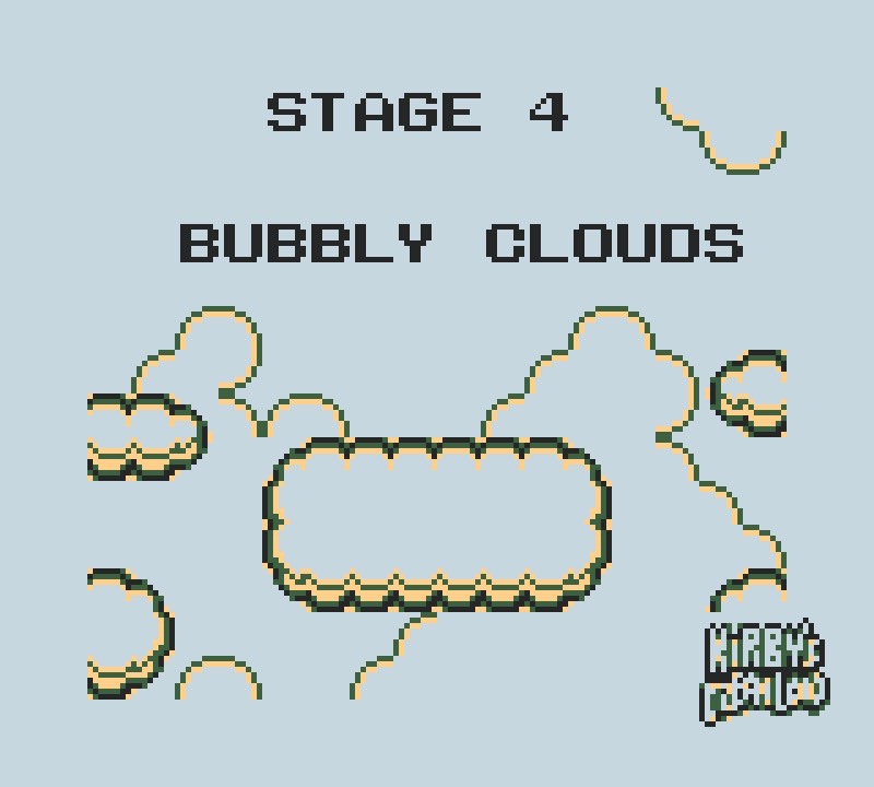 After Kirby defeats Kaboola and gets a Sparkling Star, he continues on to Bubbly Clouds.