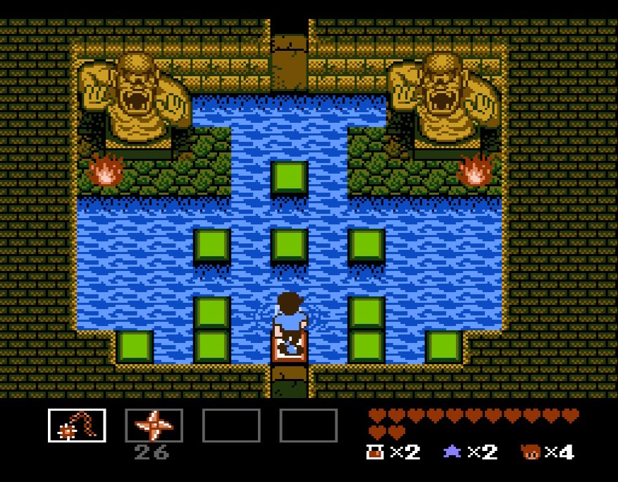 At the end of the second cave of chapter 6, you battle the two statues, Twin Sumocho.