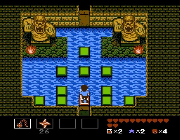 At the end of the second cave of chapter 6, you battle the two statues, Twin Sumocho.