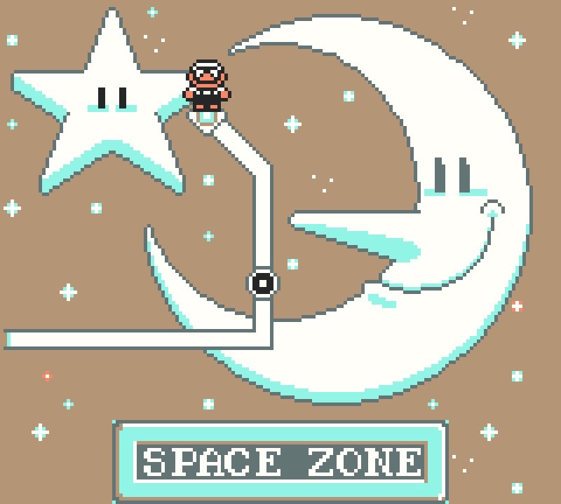 How to clear Star Stage in Space Zone in Super Mario Land 2: 6 Golden Coins.