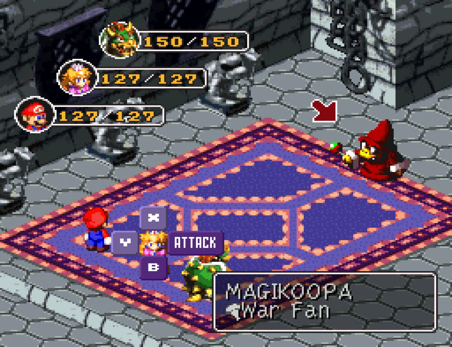 Magikoopa Boss Battle - Super Mario RPG Walkthrough and Guide