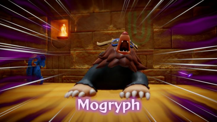 At the end of the Gerudo Sanctum, you find a giant, sand-dwelling mole known as Mogryph.