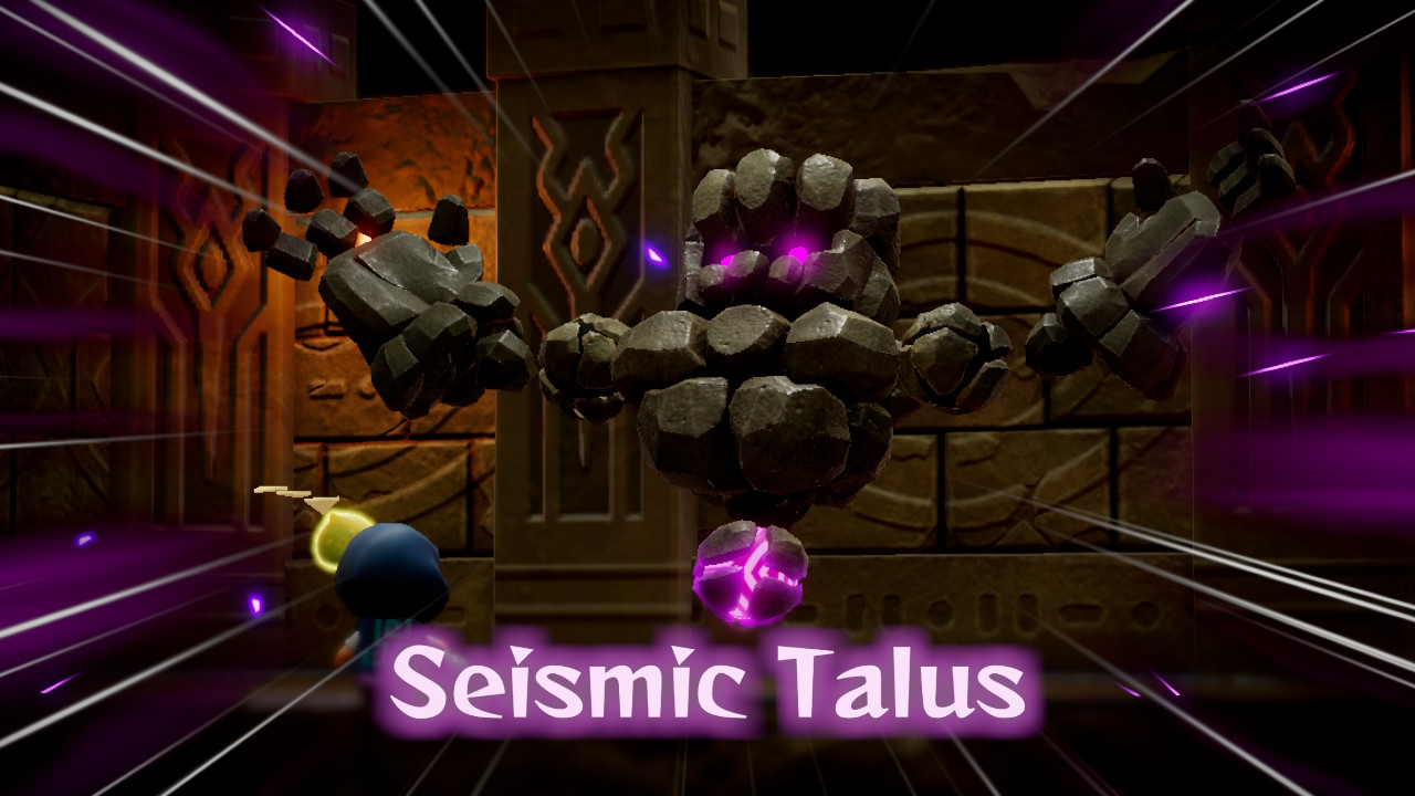 At the end of the Suthorn Ruins, you are attacked by the Seismic Talus. This page explains how to defeat it.