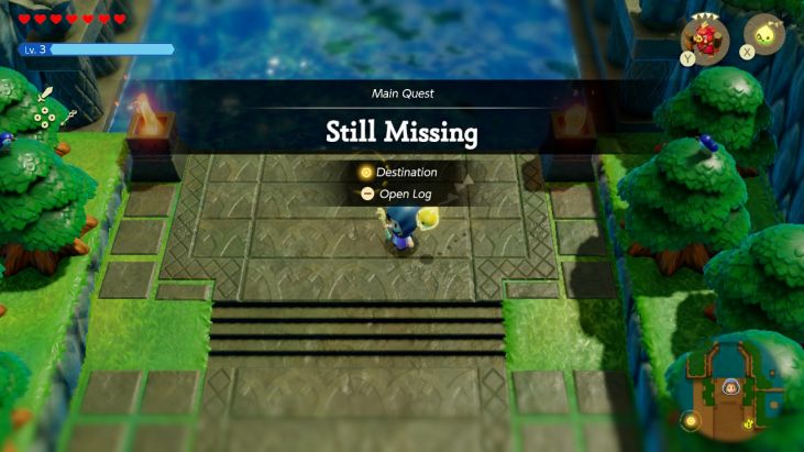 After you rescue Lefte and Wright from the rifts, the King and Link are still missing.