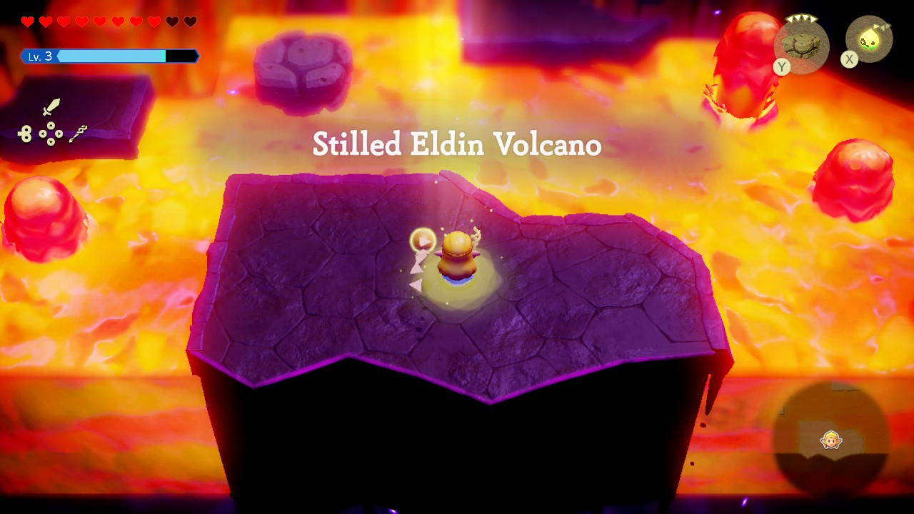 After you reach the crater shortcut and make your way through, you enter the rift to reach the Stilled Eldin Volcano.