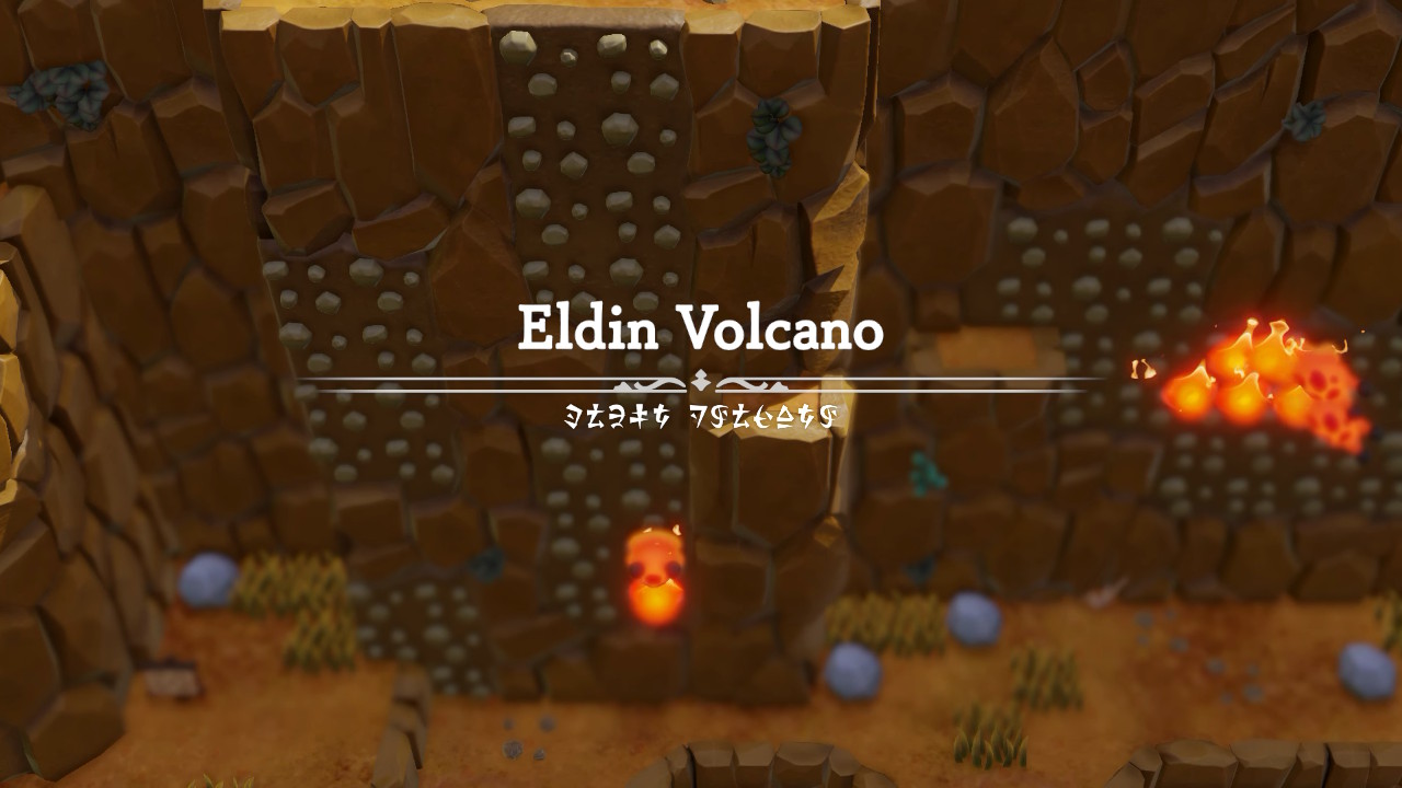 A large rift appears at Eldin Volcano, so you go northwest to investigate.