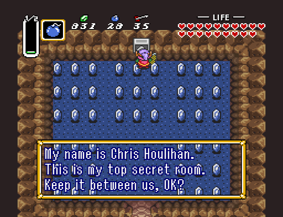 My name is Chris Houlihan. This is my top secret room. Keep it between us, OK?