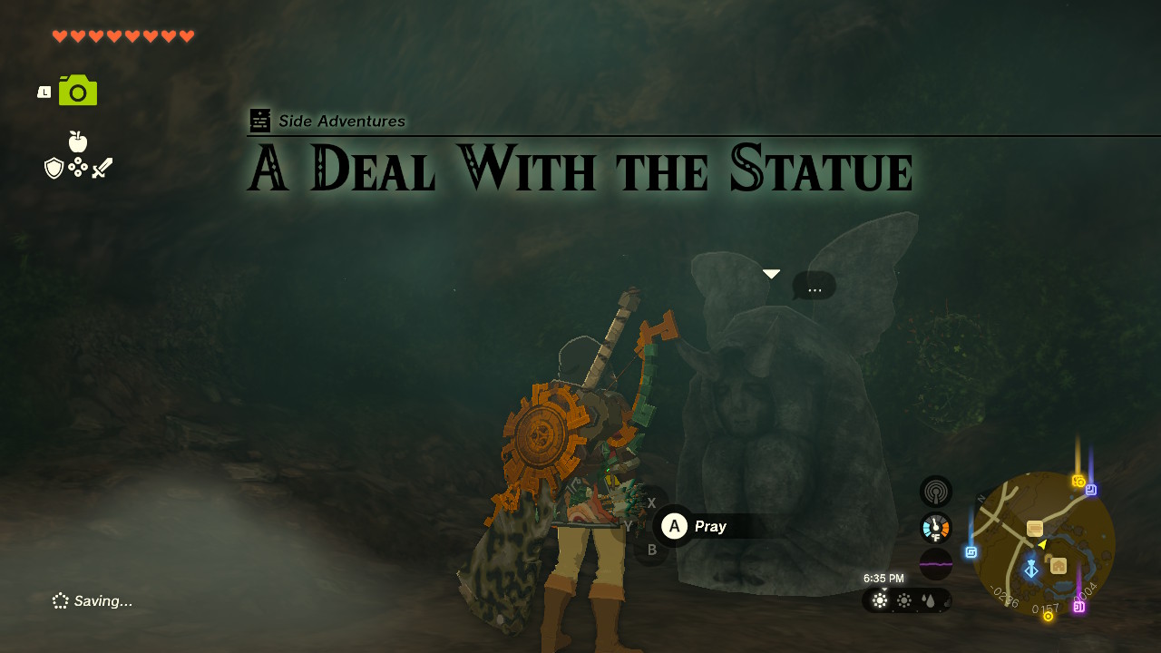 You discover a strange statue in the Royal Hidden Passage and have to make a deal.