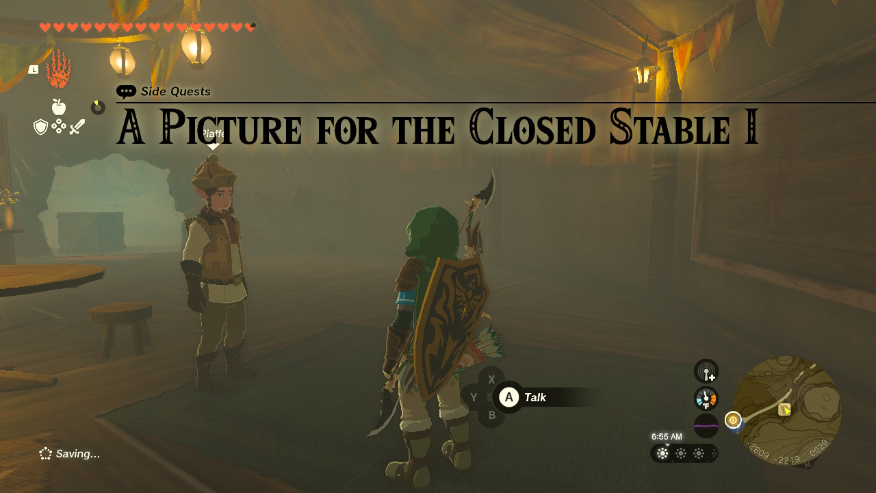 A Picture for the Closed Stable I The Legend of Zelda Tears of