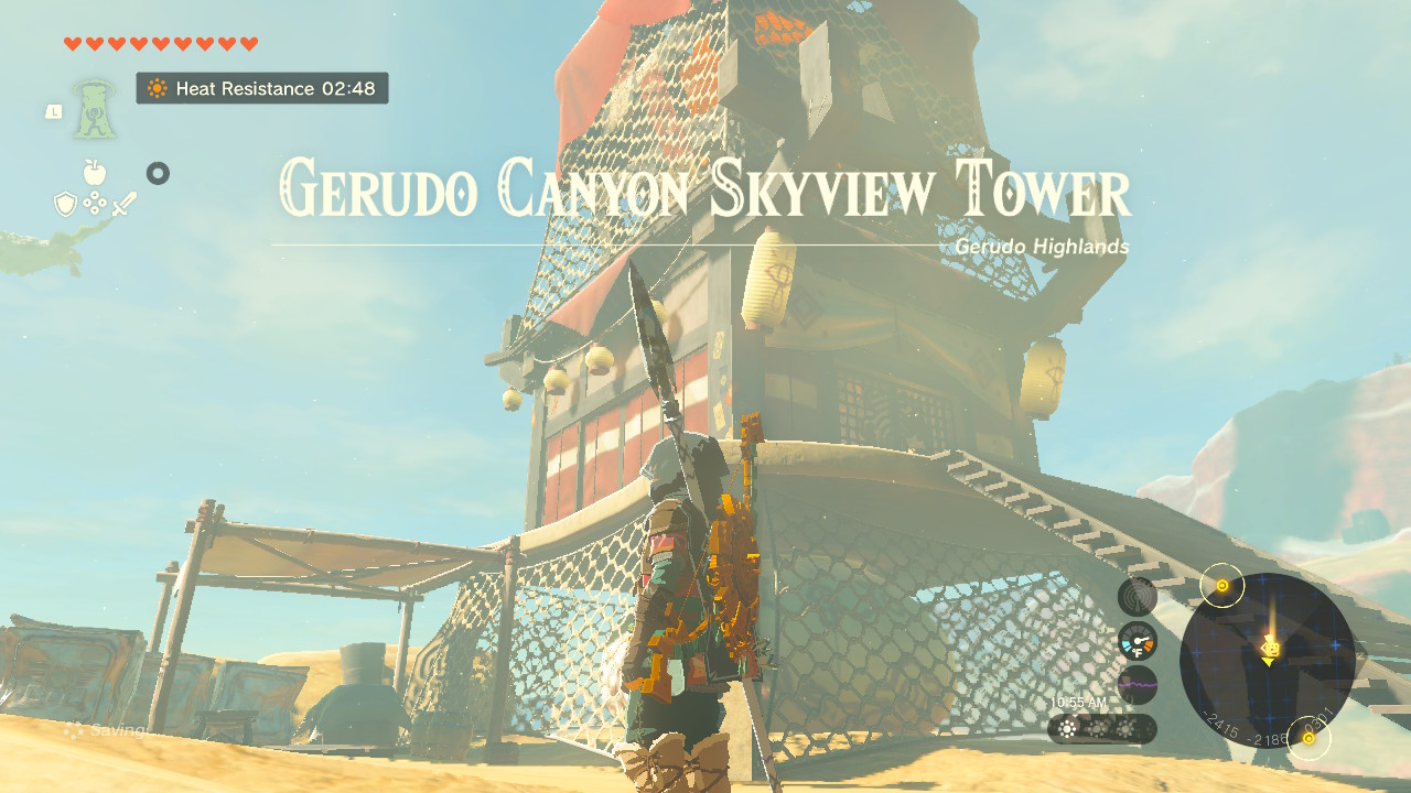 Gerudo Canyon Skyview Tower The Legend Of Zelda Tears Of The Kingdom   Gerudo Canyon Skyview Tower 