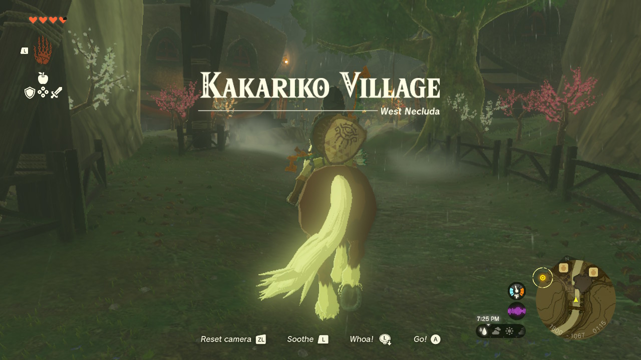 You will find Kakariko Village, home of the Sheikah, in the West Necluda region in southeast Hyrule.