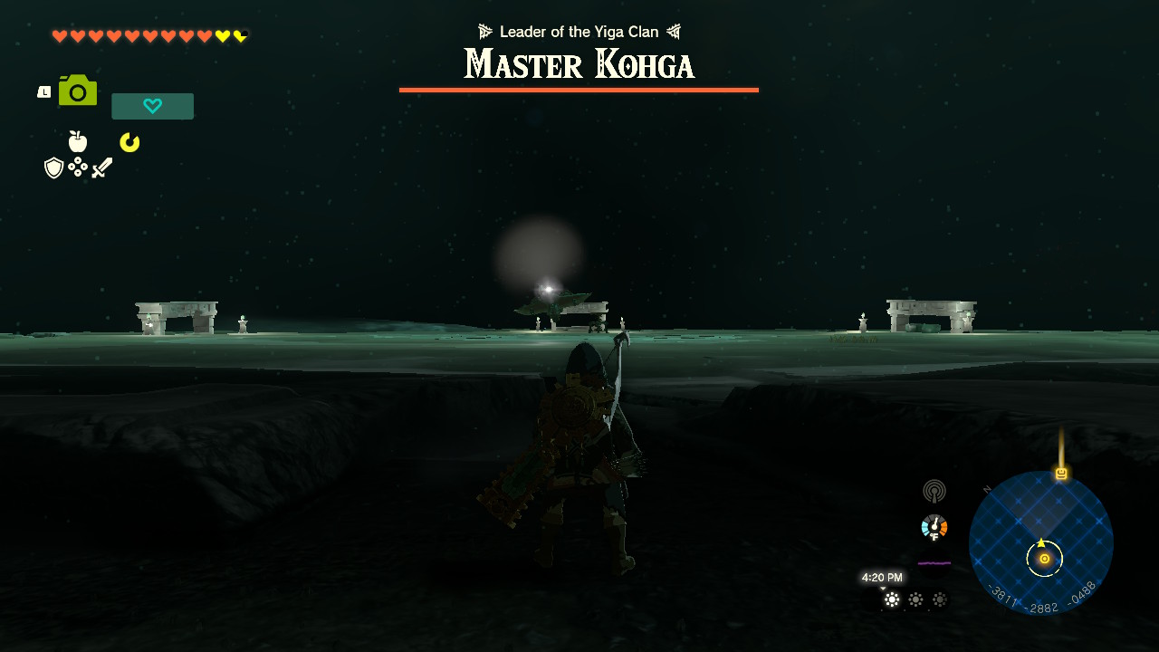 The second time you encounter Master Kohga, he creates a Fanplane to attack you.