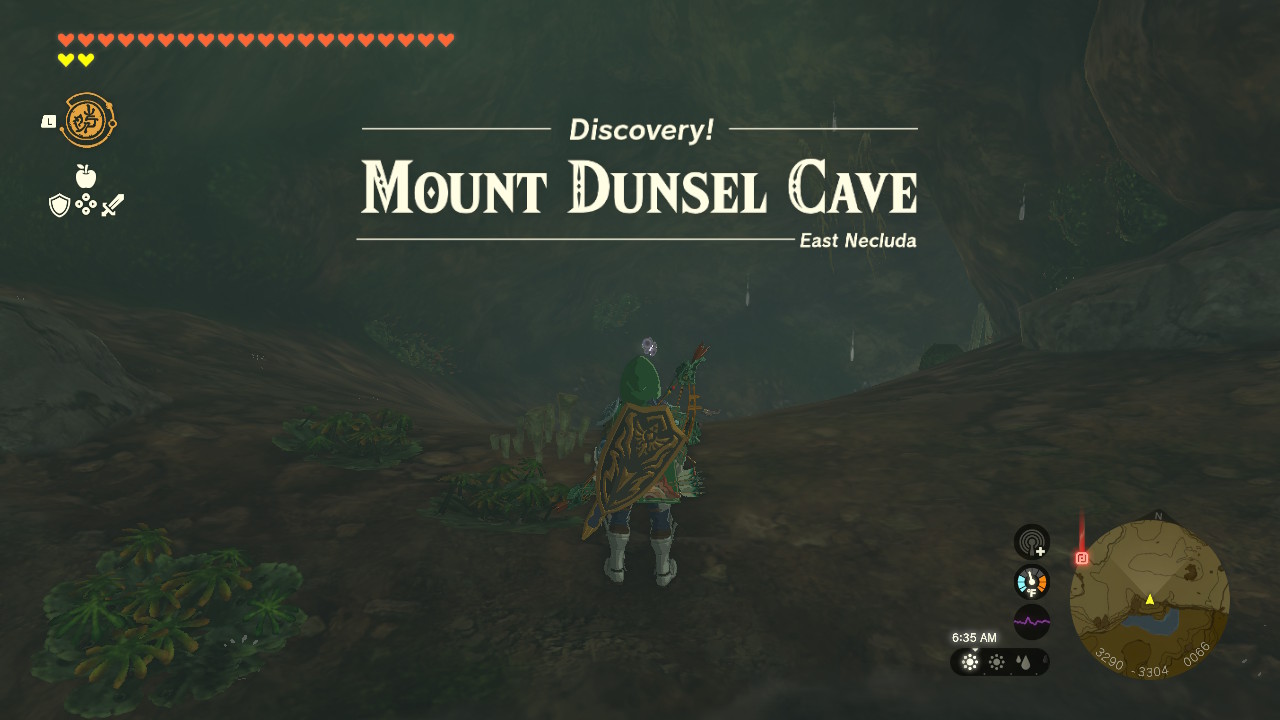 Mount Dunsel Cave is northeast of Lurelin Village and north of Gama Cove.