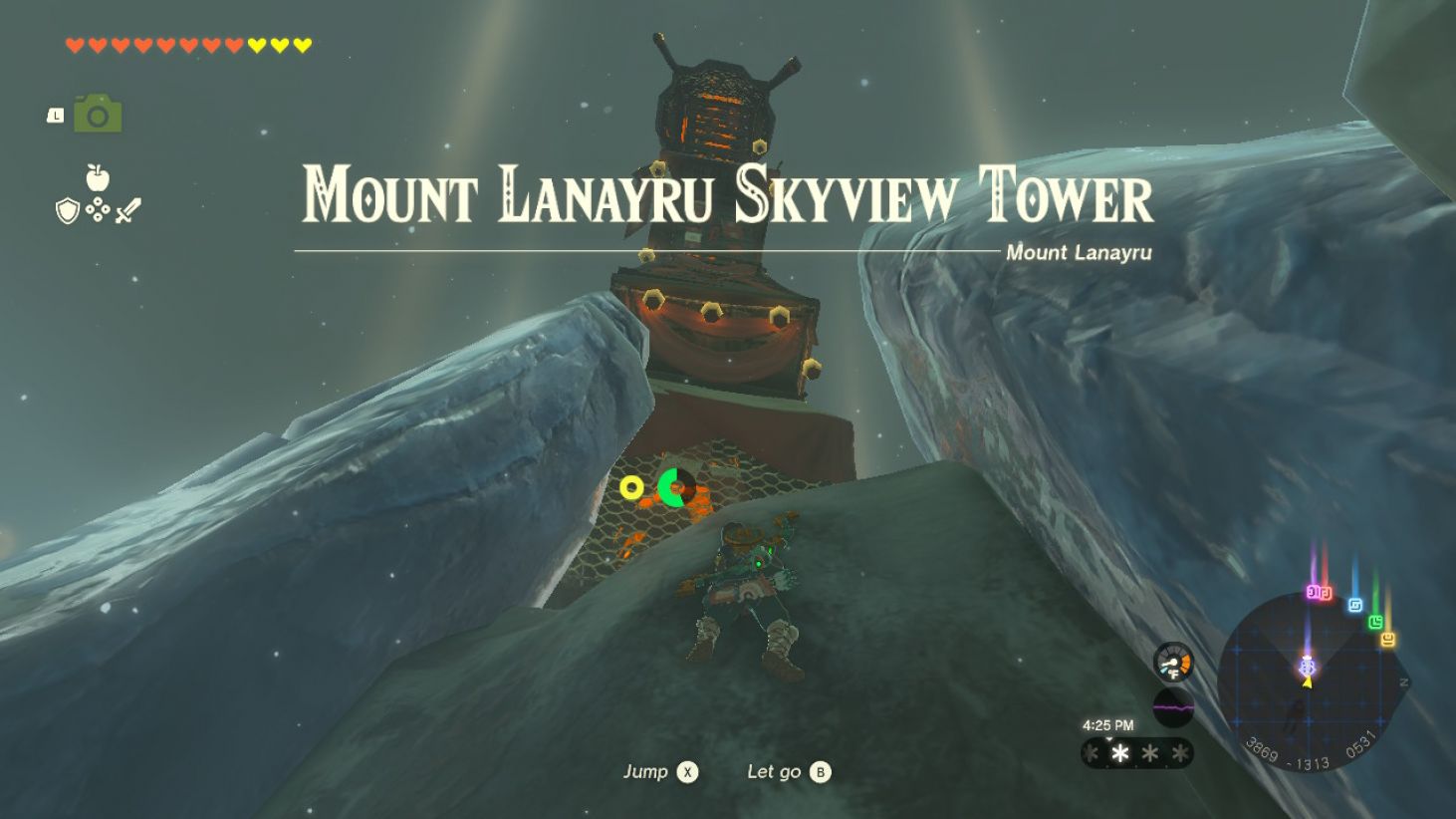 Mount Lanayru Skyview Tower - The Legend of Zelda: Tears of the Kingdom ...