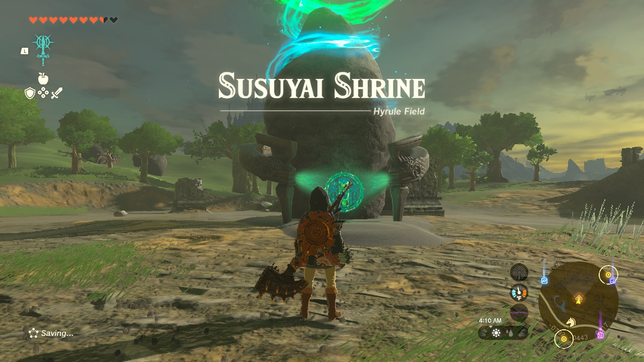 Susuyai Shrine can be found in Hyrule Field, southwest of Lookout Landing.