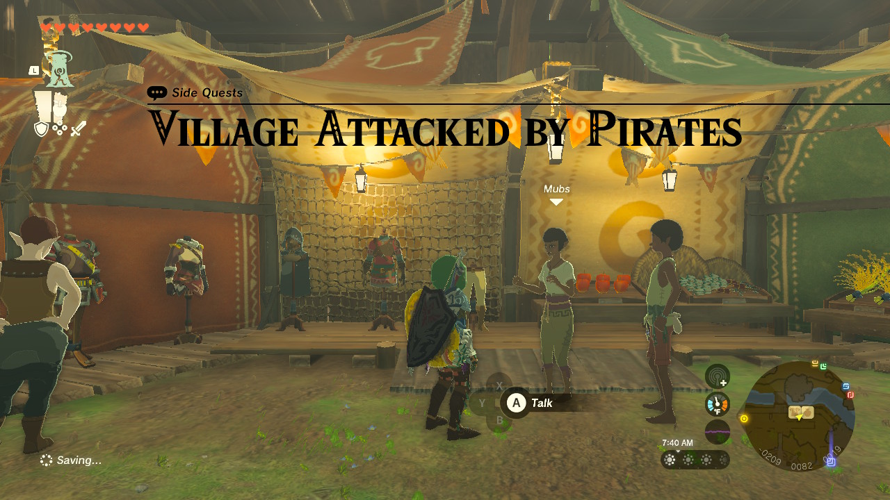 You learn from Garini that Lurelin Village has been taken over by pirates.